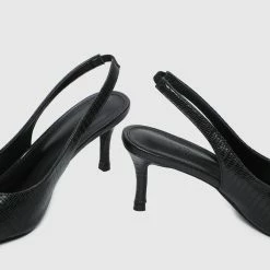 Milliotandco Faye Pointed Toe Heels (Black) Shoes
