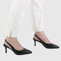 Milliotandco Faye Pointed Toe Heels (Black) Shoes