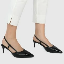 Milliotandco Shoes Hadley Pointed Toe Heels (Black)