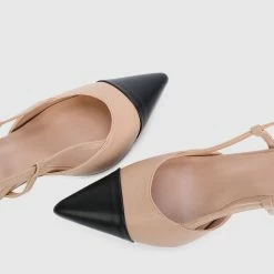 Milliotandco Hadley Pointed Toe Heels (Tan) Shoes