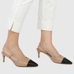 Milliotandco Hadley Pointed Toe Heels (Tan) Shoes
