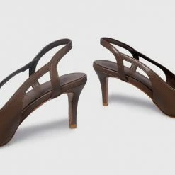 Milliotandco Shoes Earth Edit Harper Pointed Toe Heels (Wood)