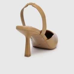 Milliot & Co Shoes Nurita Harith Hadid Pointed Toe Heels (Tan)