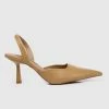 Milliot & Co Shoes Nurita Harith Hadid Pointed Toe Heels (Tan)