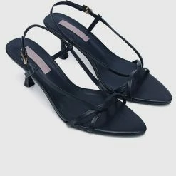 Milliotandco Nurita Harith Harleen Pointed Toe Heels (Navy)