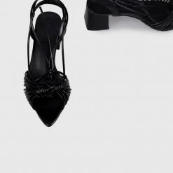 Milliotandco Darcey Pointed Toe Heels (Black)