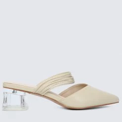 Milliotandco Terah Pointed Toe Heels (Light Green)