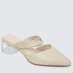 Milliotandco Terah Pointed Toe Heels (Light Green)