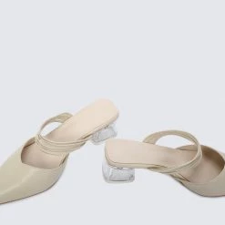 Milliotandco Terah Pointed Toe Heels (Light Green)