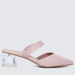 Milliotandco Terah Pointed Toe Heels (Pink)