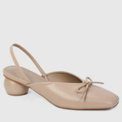 Milliotandco Earth Edit Isolde Rounded Toe Heels (Nude)