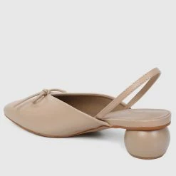 Milliotandco Earth Edit Isolde Rounded Toe Heels (Nude)