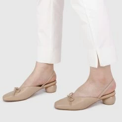 Milliotandco Earth Edit Isolde Rounded Toe Heels (Nude)