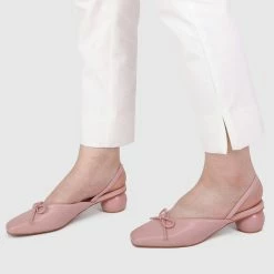 Milliotandco Earth Edit Isolde Rounded Toe Heels (Pink)