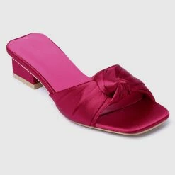 Milliotandco Ball Square Toe Slip On Sandals (Red)