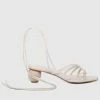 Milliotandco Elizabeth Thong Heels (Almond) Shoes