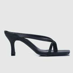 Milliotandco Shoes Nurita Harith Hetty Open Toe Heels (Black)