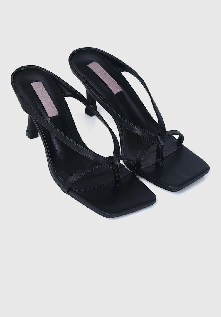 Milliotandco Shoes Nurita Harith Hetty Open Toe Heels (Black)