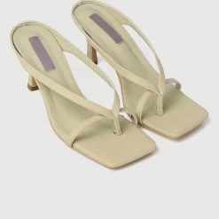 Milliotandco Shoes Nurita Harith Hetty Open Toe Heels (Yellow)