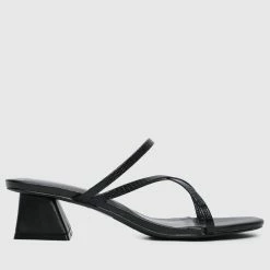 Milliotandco Aislinn Toe Ring Heels (Black) Shoes