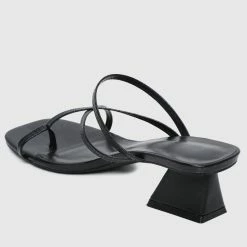 Milliotandco Aislinn Toe Ring Heels (Black) Shoes