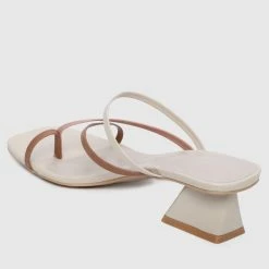 Milliotandco Shoes Aislinn Toe Ring Heels (White)