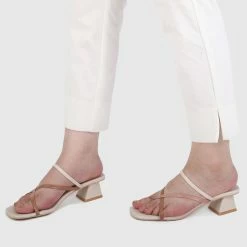 Milliotandco Shoes Aislinn Toe Ring Heels (White)