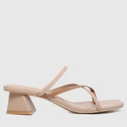 Milliotandco Aislinn Toe Ring Heels (Brown) Shoes
