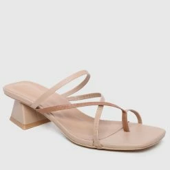 Milliotandco Aislinn Toe Ring Heels (Brown) Shoes