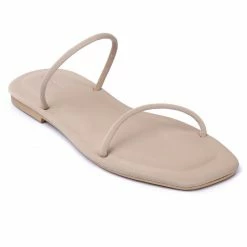 Milliotandco Shoes Dreamy Square Toe Sandals (Beige)