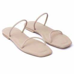 Milliotandco Shoes Dreamy Square Toe Sandals (Beige)