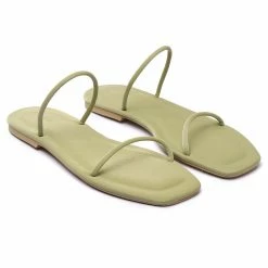 Milliotandco Dreamy Square Toe Sandals (Green)