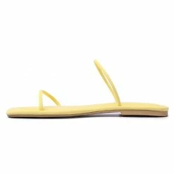 Milliotandco Dreamy Square Toe Sandals (Yellow)