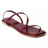Milliotandco Beauty Square Toe Sandals (Maroon) Shoes