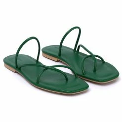 Milliotandco Wish Square Toe Sandals (Green)