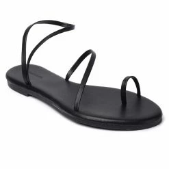 Milliotandco Shoes Zap! Rounded Toe Sandals (Black)