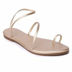 Milliotandco Zap! Rounded Toe Sandals (Gold) Shoes