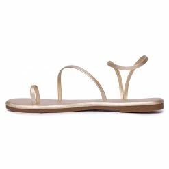 Milliotandco Zap! Rounded Toe Sandals (Gold) Shoes