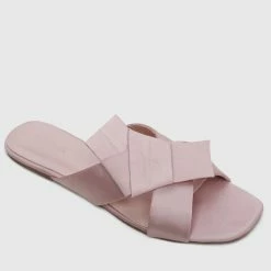 Milliotandco Joetta Criss Cross Flat Sandals (Pink) Shoes