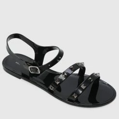 Milliot & Co Sweet Tart Jelly Sandals (Black) Shoes