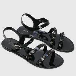 Milliot & Co Sweet Tart Jelly Sandals (Black) Shoes