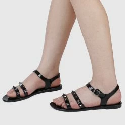 Milliot & Co Sweet Tart Jelly Sandals (Black) Shoes