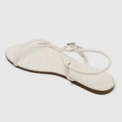 Milliotandco Sheenagh Open Toe Sandals (White)