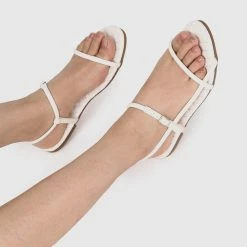 Milliotandco Sheenagh Open Toe Sandals (White)
