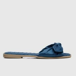 Milliotandco Shoes Shantelle Open Toe Slide Sandals (Teal)