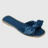 Milliotandco Shoes Shantelle Open Toe Slide Sandals (Teal)