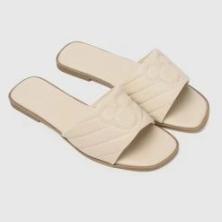 Milliot & Co Disney Mickey The Iconic Open Toe Sandals & Flip Flops (Beige) Shoes