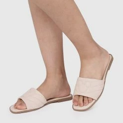 Milliot & Co Disney Mickey The Iconic Open Toe Sandals & Flip Flops (Beige) Shoes