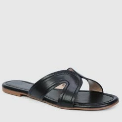 Milliotandco Janette Open Toe Sandals & Flip Flops (Black) Shoes