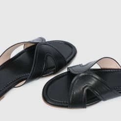 Milliotandco Janette Open Toe Sandals & Flip Flops (Black) Shoes